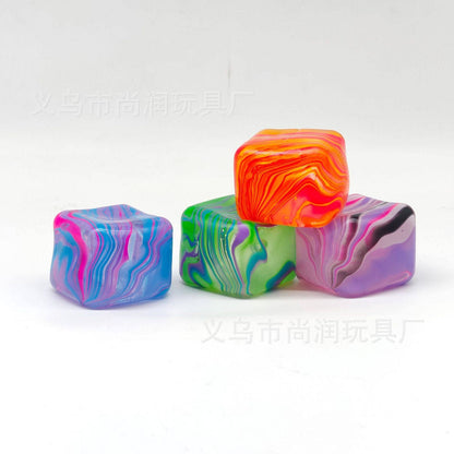 Flow Pattern Ice Cube Malt Sugar Stress Relief Toy Cube