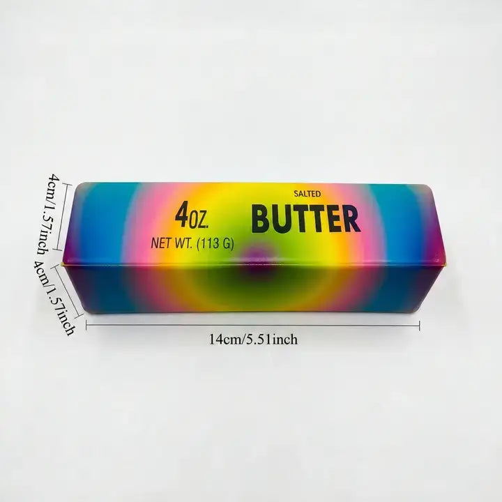 Rainbow Butter Stick Squishy Toy Slow Rising Fidget Toy