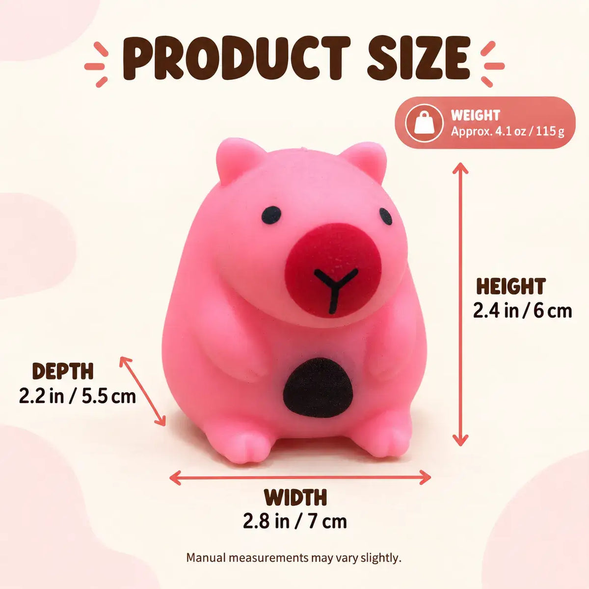 Cute Crunchy Capybara Block Squishy Toy