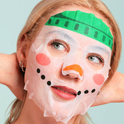 Christmas Holiday Santa's WorkShop Facial Mask Gift Set