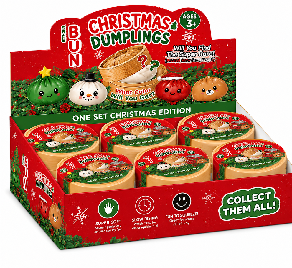 Holiday Christmas Squishy Dumplings