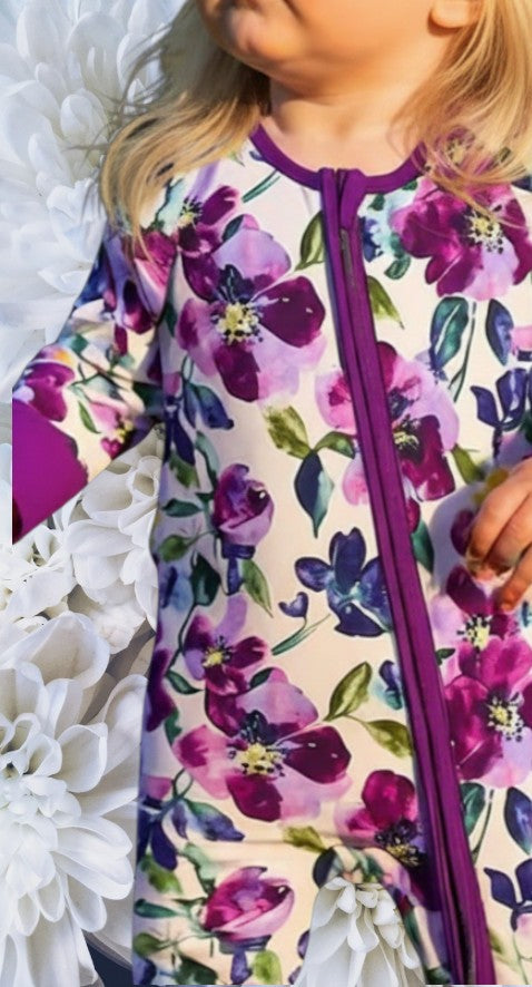 Purple Pansy Bamboo Sleeper|8815
