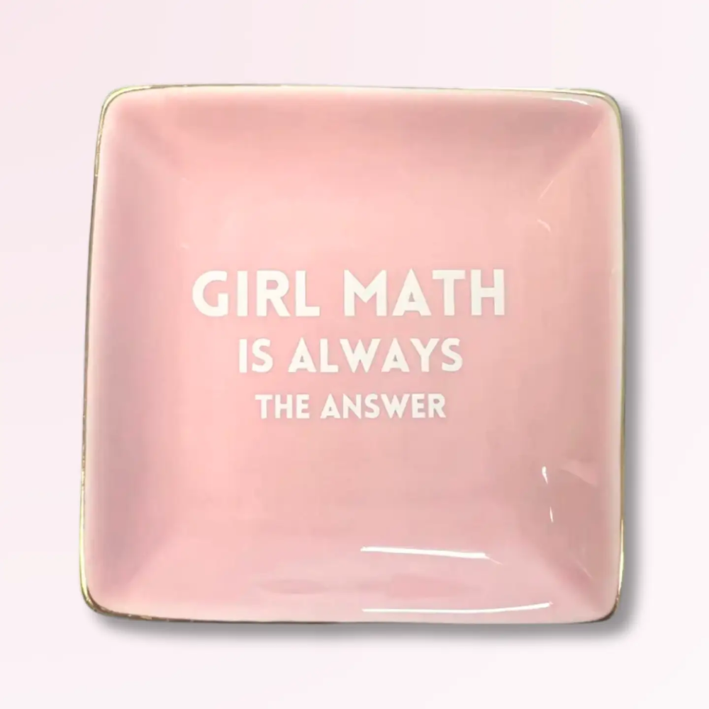 Girl Math Trinket Tray|3577