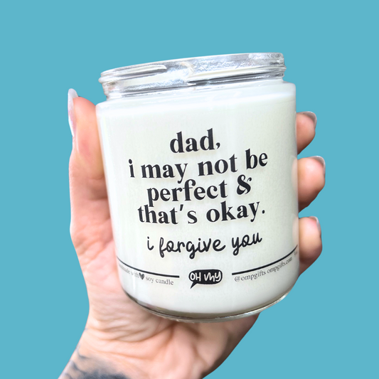 "I Forgive You" Funny Candle For Dad