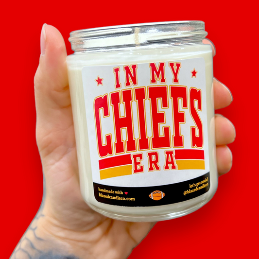 "In My Chiefs Era" Candle