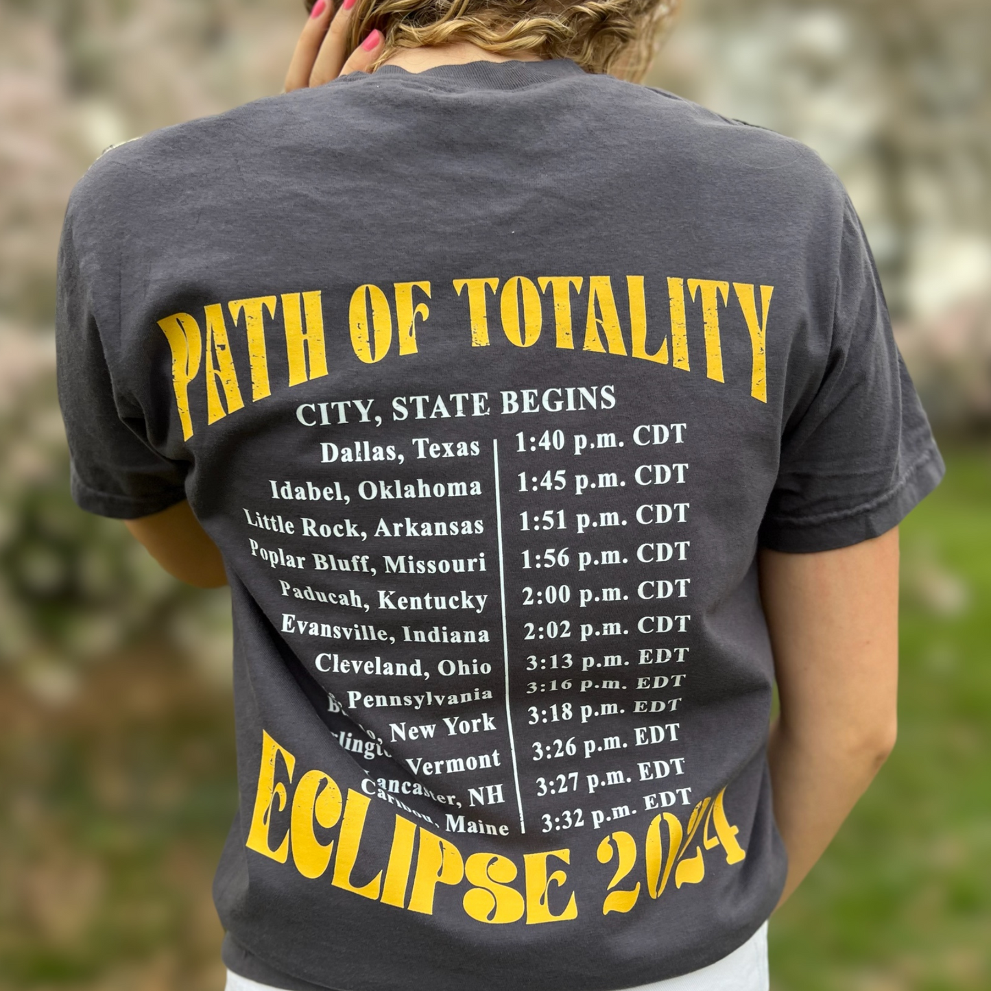 "Path Of Totality" Eclipse Tour Tee