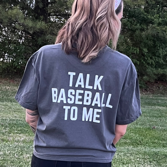 "Talk Baseball To Me" Boxy Tee