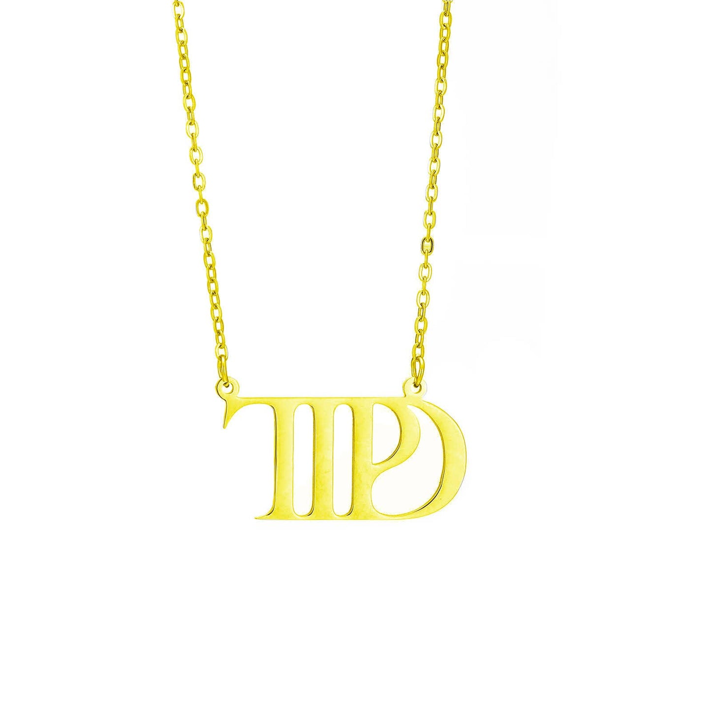 The Tortured Poets Department TTPD New Album Necklace: Gold, 40+5CM