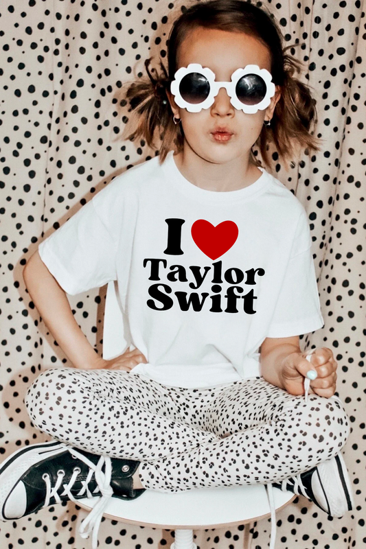 "I love Taylor Swift" Kids Graphic Tee