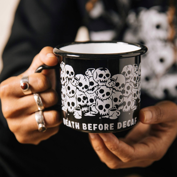 Death Before Decaf - Enamel Mug