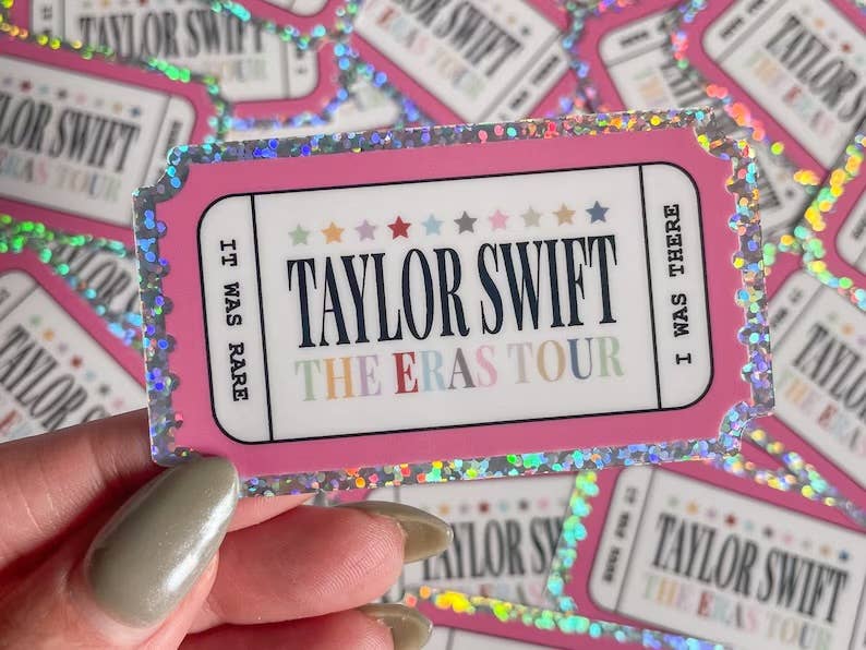 Eras Tour Taylor Swift Glitter Sticker