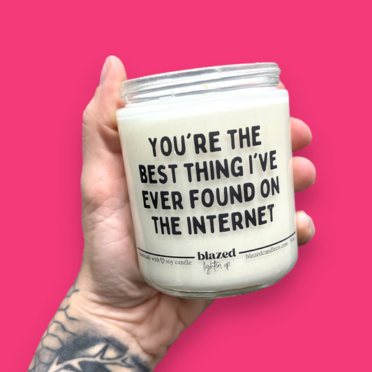 "Found On The Internet" Candle