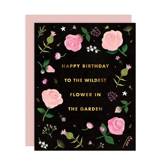 To The Wildest Greeting Card - Gold Foil