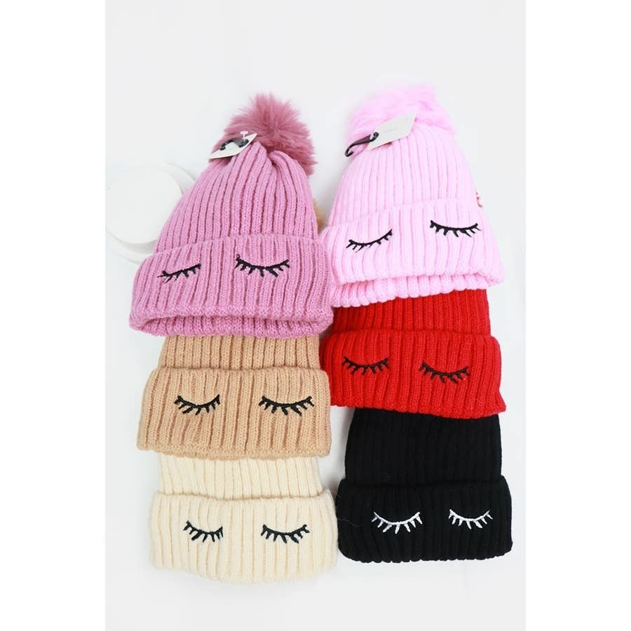 Kids Wink Pom Beanie